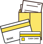 約1〜3週間後 通帳、契約者番号、...