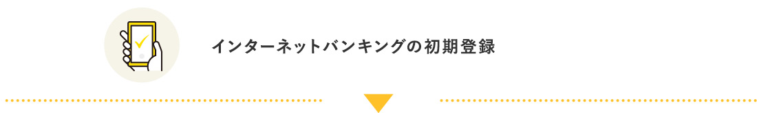 インターネットバンキングの初期登録